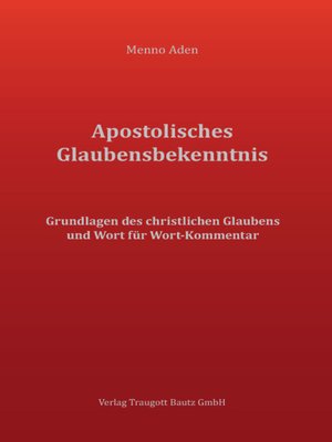 cover image of Apostolisches Glaubensbekenntnis
